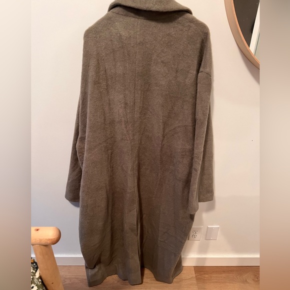 Topshop Curve Brushed Chuck-on Coat with Patch Pockets - Picture 3 of 5